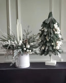 Kit Decorativo Natalino Branco (2 Itens)